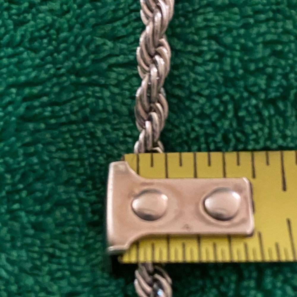 24” Beautiful Silver Rope Chain with Heart!!!! - Picture 7 of 11